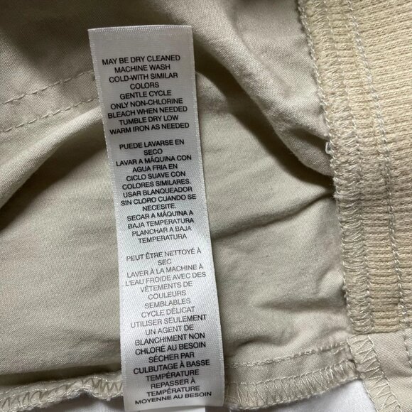 Chico's Womens Beige Straight Leg High Rise Casual Capri Pants Size 3 US X-Large - Picture 5 of 10